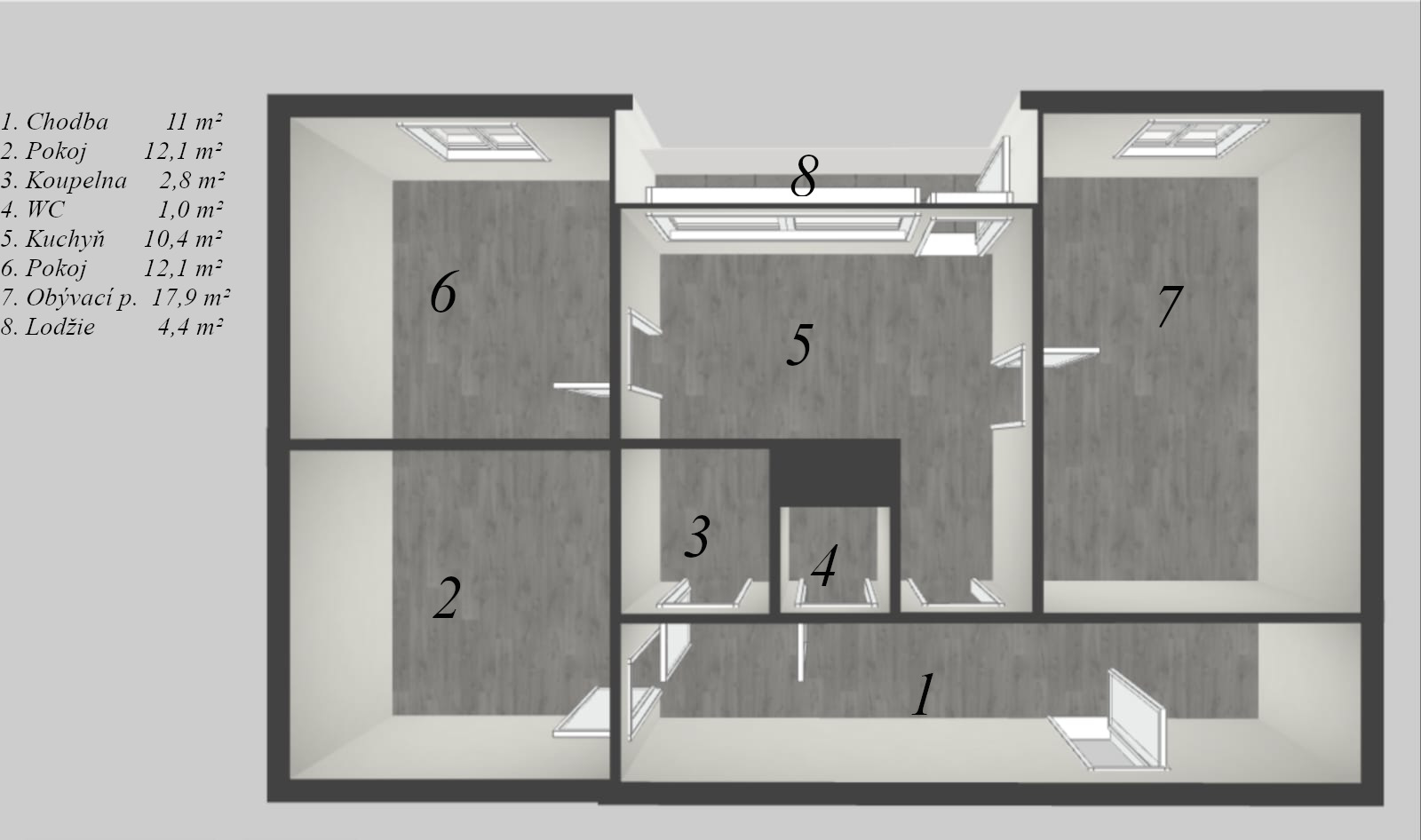 Prodej bytu 3+1 68 m², U Koupaliště, Karlovy Vary - Rybáře